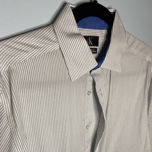 Calvin Klein Slim Fit Stripped Dress Shirt